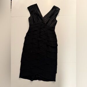Adrianna Papell Black Backless Dress